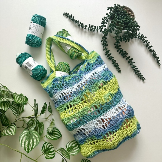 Delicate Waves Market Bag