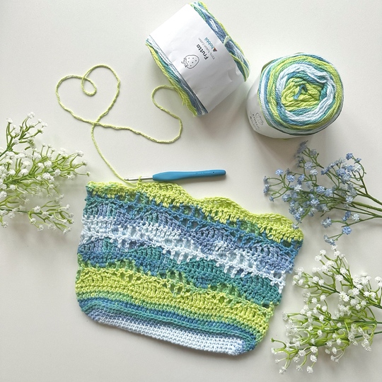 Delicate Waves Market Bag