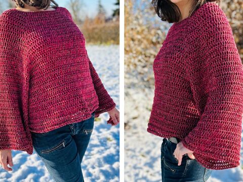 Häkelanleitung Pullover "EASY GOING"