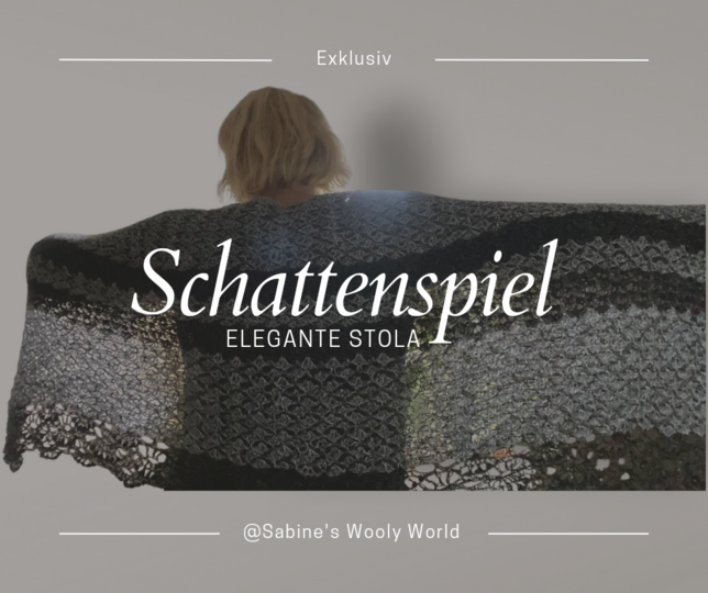 Häkelanleitung 2 in 1 Tiefes Dreieckstuch und Stola "Schattenspiel"