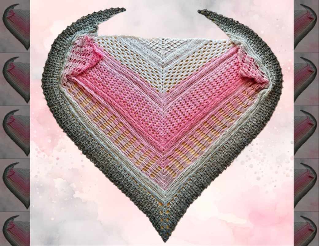 Häkelanleitung Dreieckstuch "Lucky 5K"