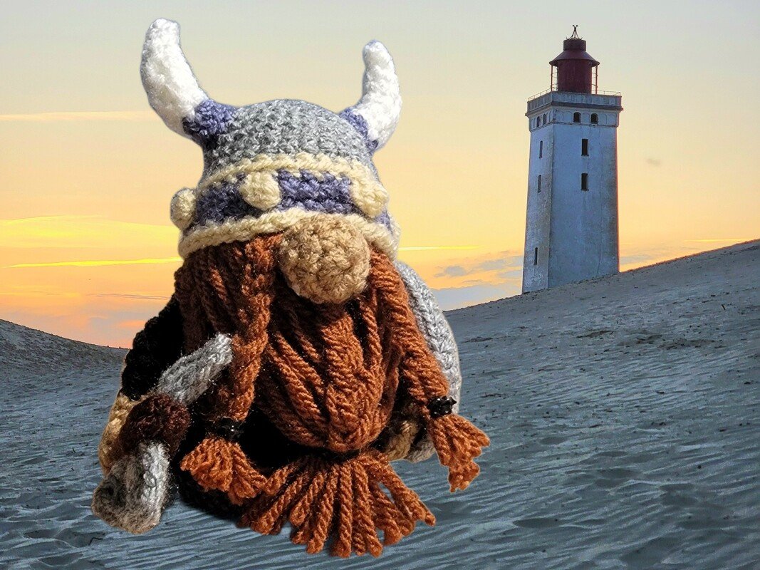 Häkelanleitung Herby, der Wikinger