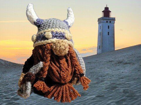 Häkelanleitung Herby, der Wikinger