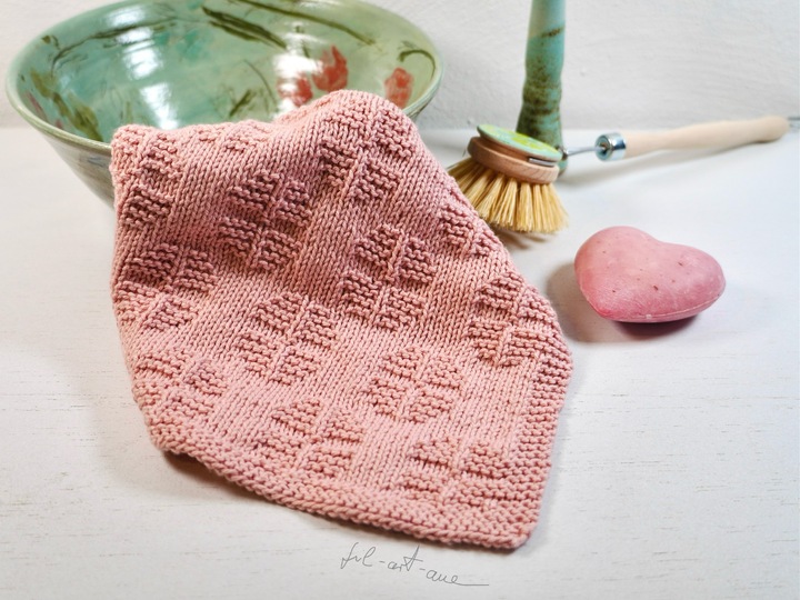 Dishcloths "Flower Power", knitting pattern for 4 easy versions
