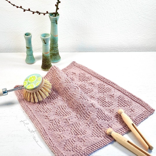 Spültücher "Flower Power", Strickanleitung für 4 einfache Muster