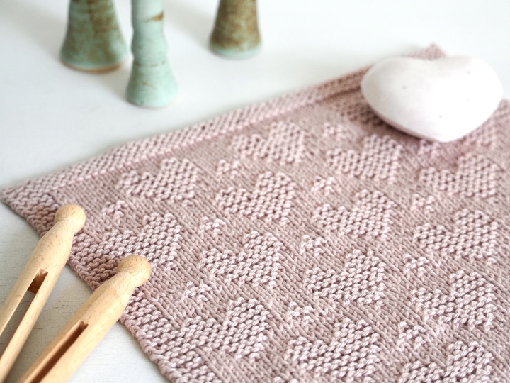 Spültücher Set "Flower Power", Strickanleitung für 4 einfache Muster
