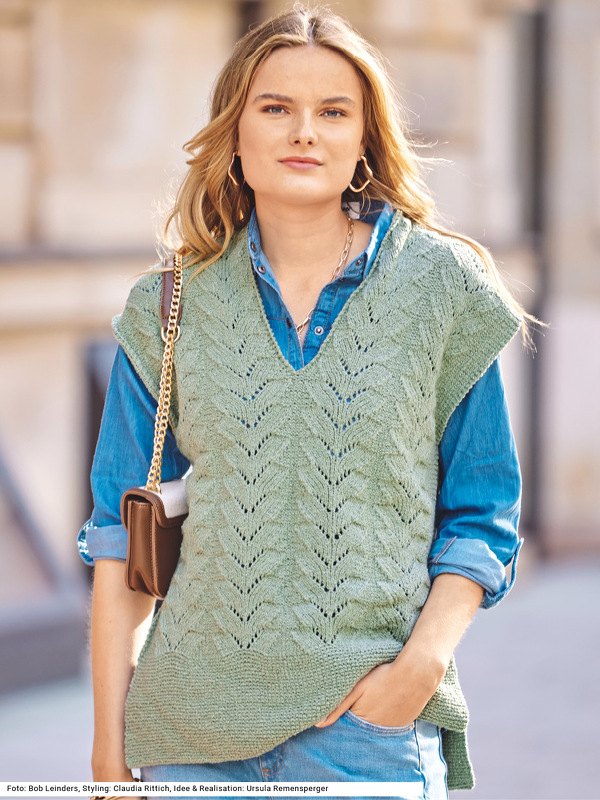 Pullunder mit Ajourmuster