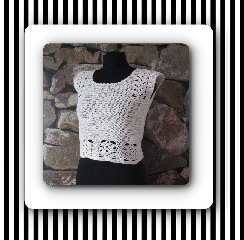 Häkelanleitung luftiges Sommertop Romy