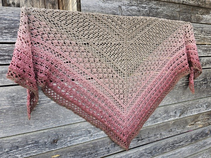 Häkelanleitung Dreieckstuch Rosia