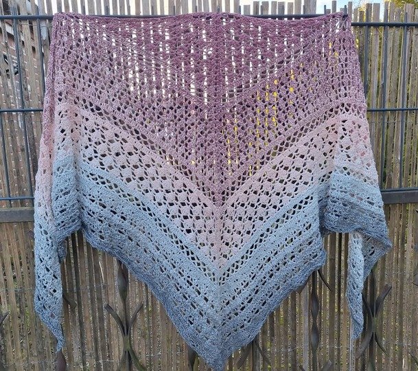 Häkelanleitung Dreieckstuch Rosia