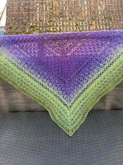 Häkelanleitung Dreieckstuch Rosia