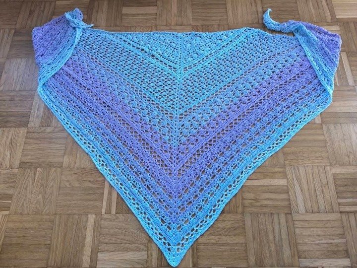 Häkelanleitung Dreieckstuch Rosia