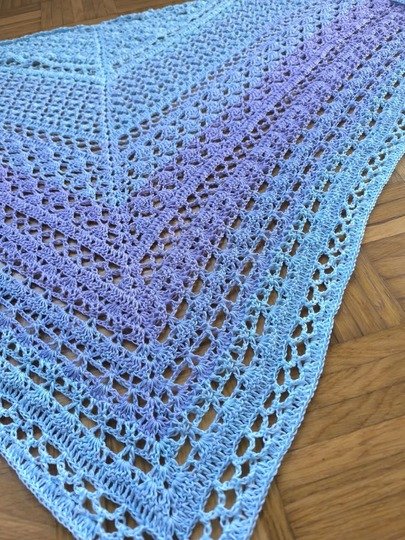 Häkelanleitung Dreieckstuch Rosia