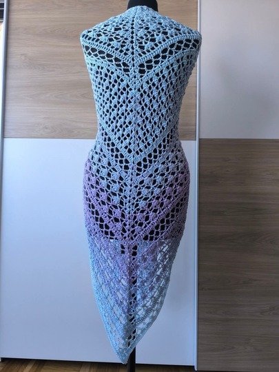 Häkelanleitung Dreieckstuch Rosia