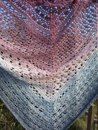 Häkelanleitung Dreieckstuch Rosia