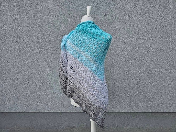 Häkelanleitung Dreieckstuch Rosia