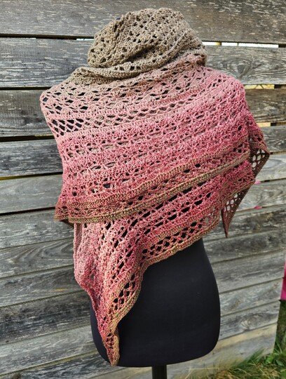 Häkelanleitung Dreieckstuch Rosia