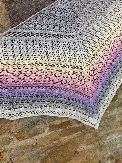 Häkelanleitung Dreieckstuch Rosia