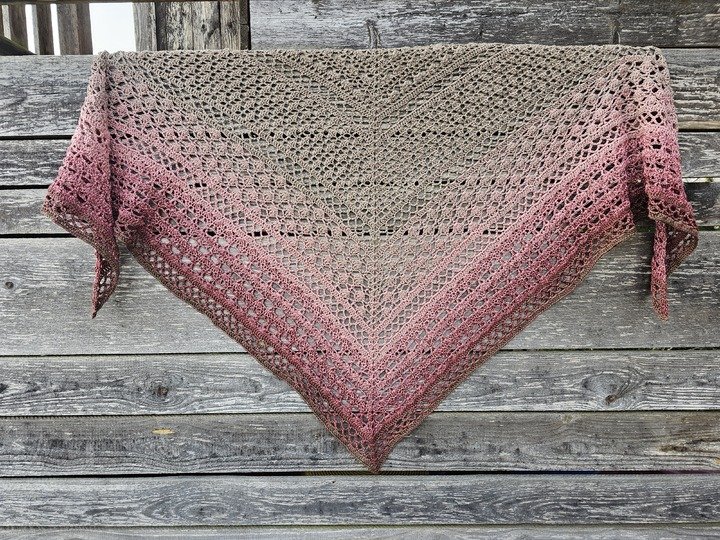 Häkelanleitung Dreieckstuch Rosia