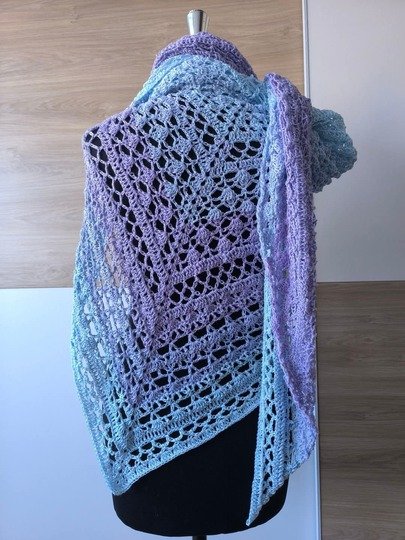 Häkelanleitung Dreieckstuch Rosia