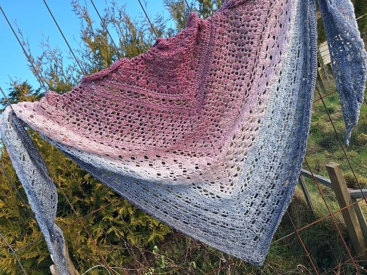 Häkelanleitung Dreieckstuch Rosia