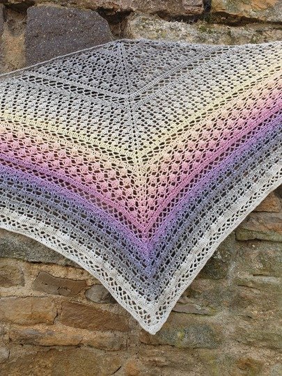 Häkelanleitung Dreieckstuch Rosia