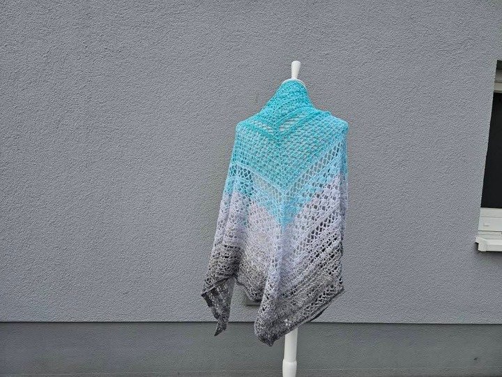 Häkelanleitung Dreieckstuch Rosia