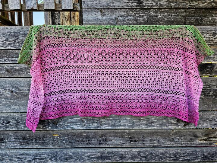 Häkelanleitung Stola Rosia