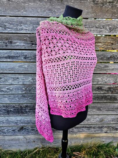 Häkelanleitung Stola Rosia