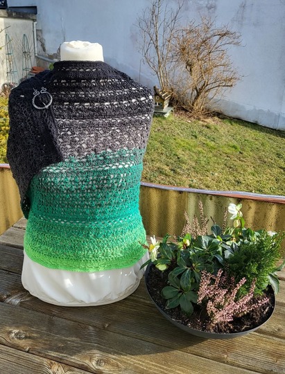 Häkelanleitung Stola Rosia