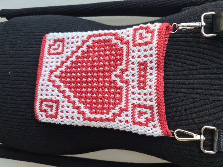 Häkelanleitung Tasche Love Mosaik-Overlay-Technik