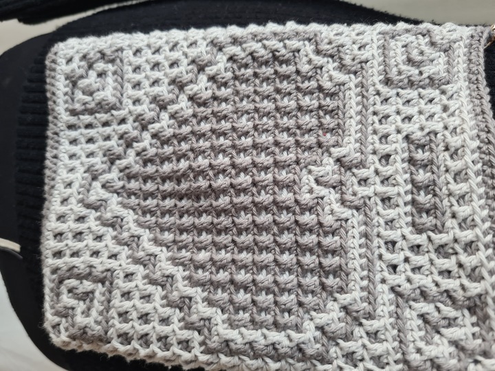 Häkelanleitung Tasche Love Mosaik-Overlay-Technik