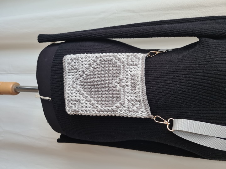 Häkelanleitung Tasche Love Mosaik-Overlay-Technik