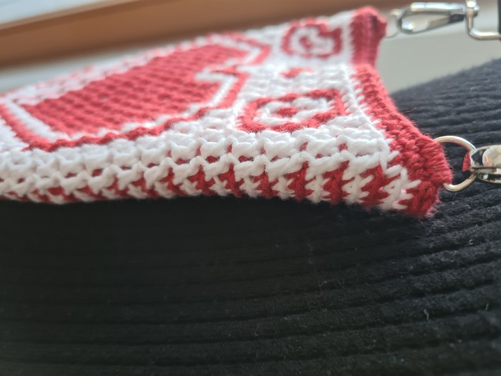 Häkelanleitung Tasche Love Mosaik-Overlay-Technik