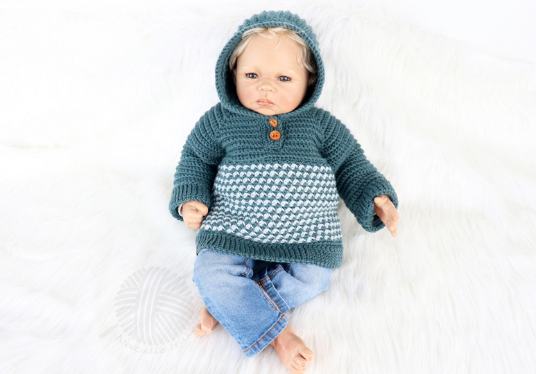 Baby & children's sweater “Casual” (Raglan, seamless, sizes: 0 m. – 5 y.)