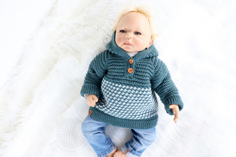Baby & children's sweater “Casual” (Raglan, seamless, sizes: 0 m. – 5 y.)