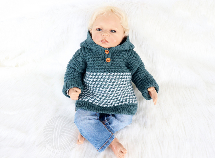 Baby & children's sweater “Casual” (Raglan, seamless, sizes: 0 m. – 5 y.)