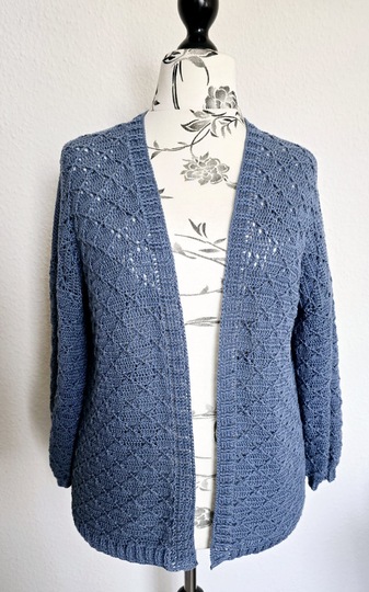 Häkelanleitung Jacke/Weste/Pullover/Pullunder Aponi