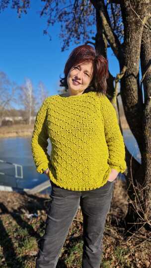 Häkelanleitung Jacke/Weste/Pullover/Pullunder Aponi