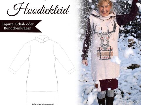 Sannys Hoodiekleid – Gr 32-64 – E-Book und Nähanleitung