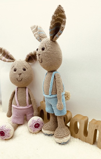 Häkelanleitung Amigurumi Hase Happy