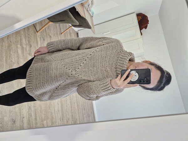 PDF Häkelanleitung Oversize-Pulli XS bis XXL - Bild 8