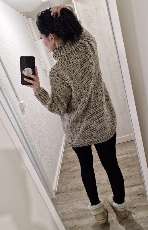 PDF Häkelanleitung Oversize-Pulli XS bis XXL - Bild 3