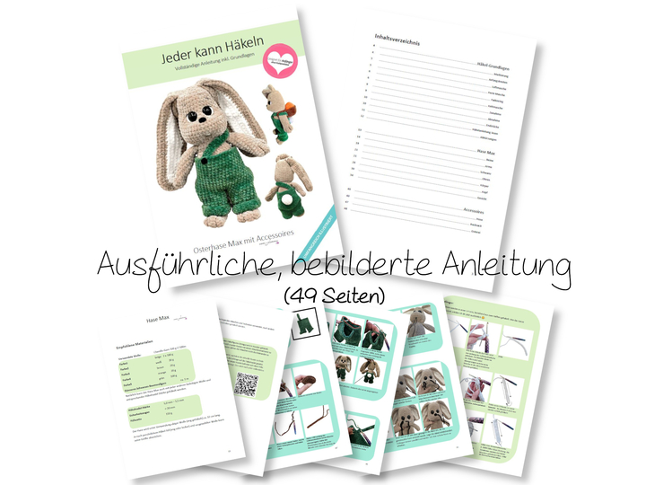 Häkelanleitung Osterhase Max PDF-Download
