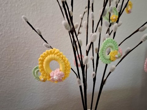 Frühlingsanhänger / Oster-Deko häkeln