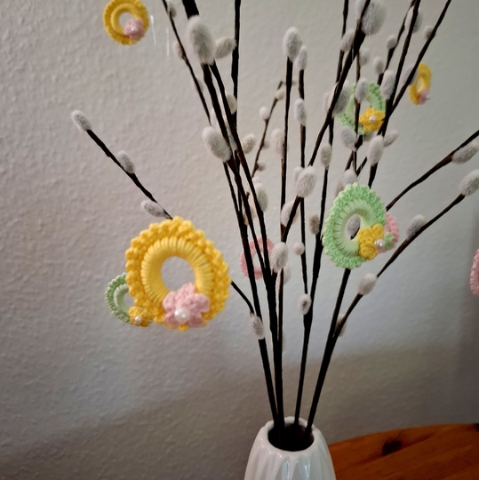 Frühlingsanhänger / Oster-Deko häkeln