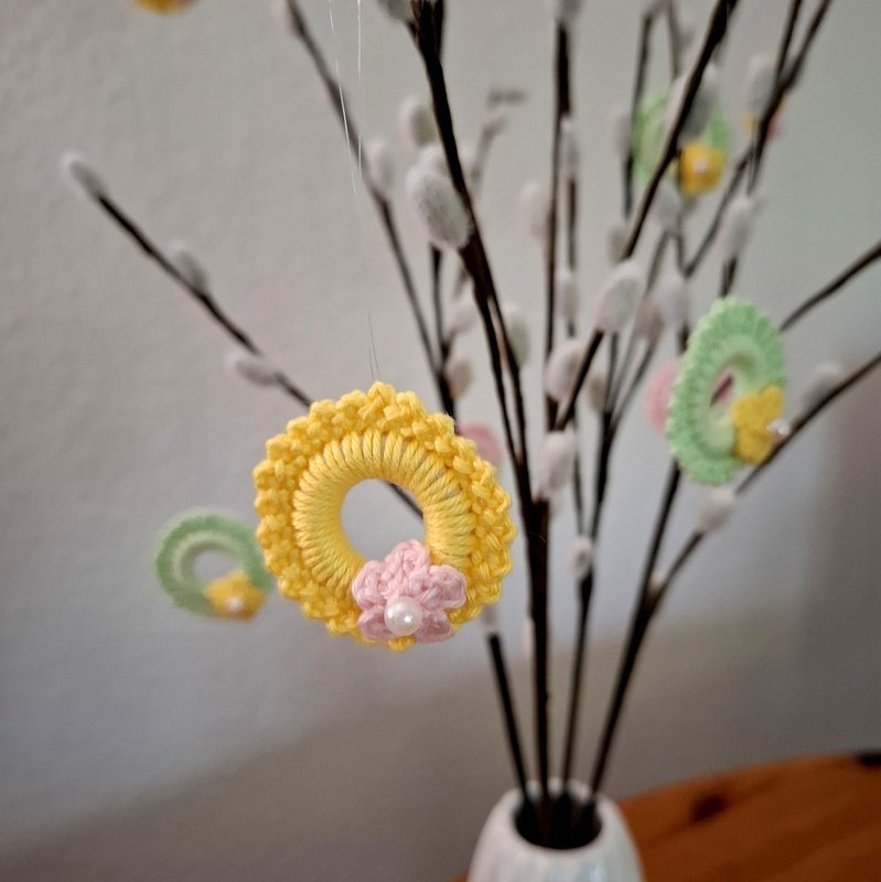 Frühlingsanhänger / Oster-Deko häkeln - Bild 2