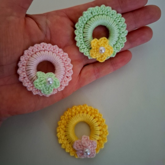 Frühlingsanhänger / Oster-Deko häkeln