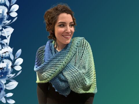 Häkelanleitung Tuch "BERGGIPFEL"