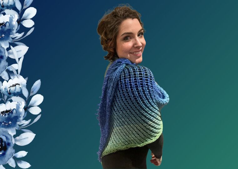 Häkelanleitung Tuch "BERGGIPFEL"